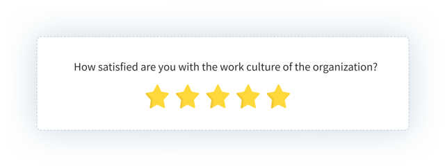 1 to 5 rating questions for Employee Satisfaction