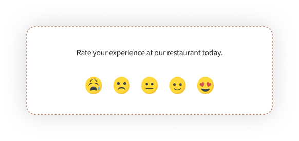 1 to 5 rating scale questions- restaurant & hotel industry
