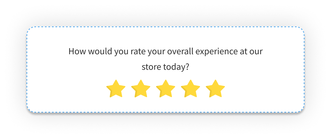 Collecting Feedback Using 1 to 5 Rating Scale Surveys