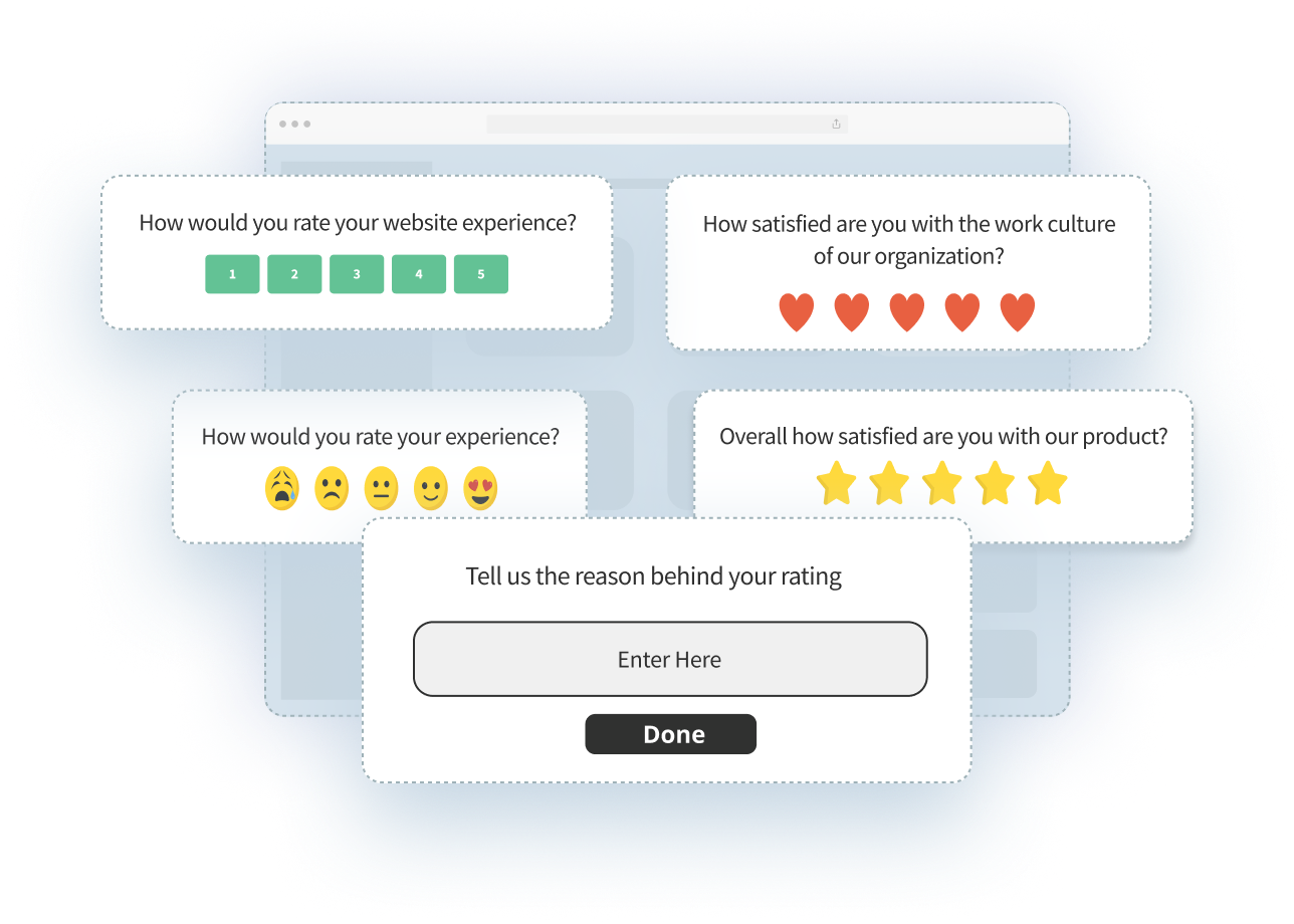 1 to 5 rating scale surveys