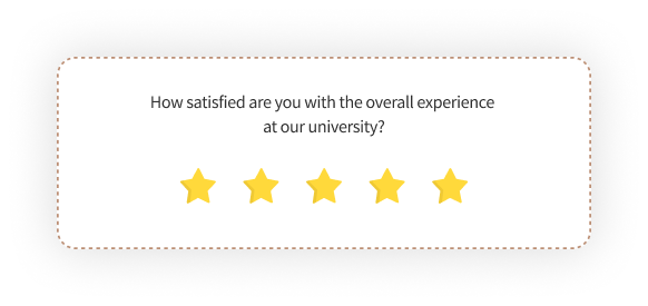1 to 5 rating survey for eduction sector