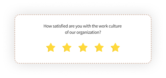 1 to 5 rating survey for employee satisfaction