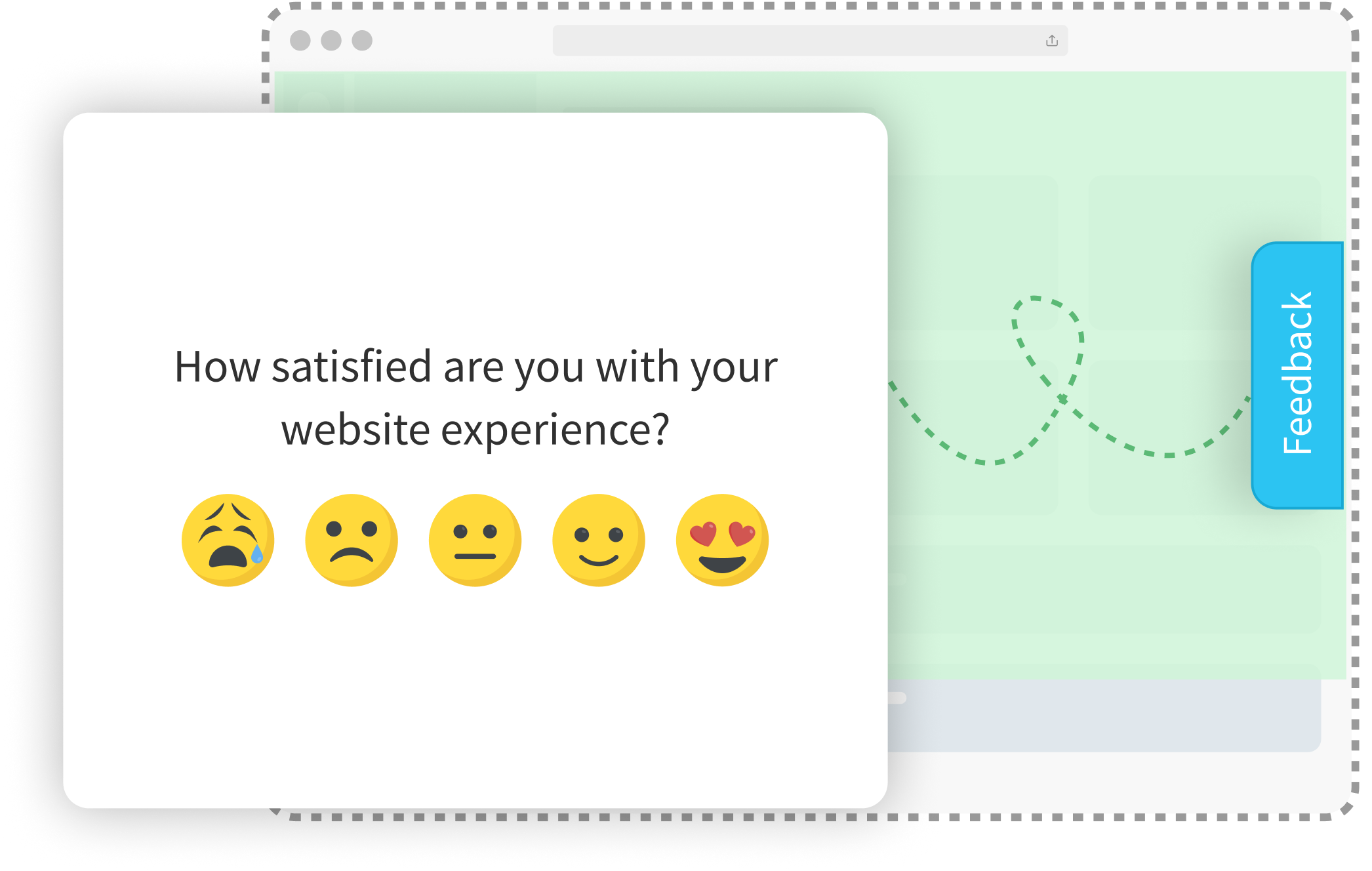 1 to 5 smiley for website feedback-1