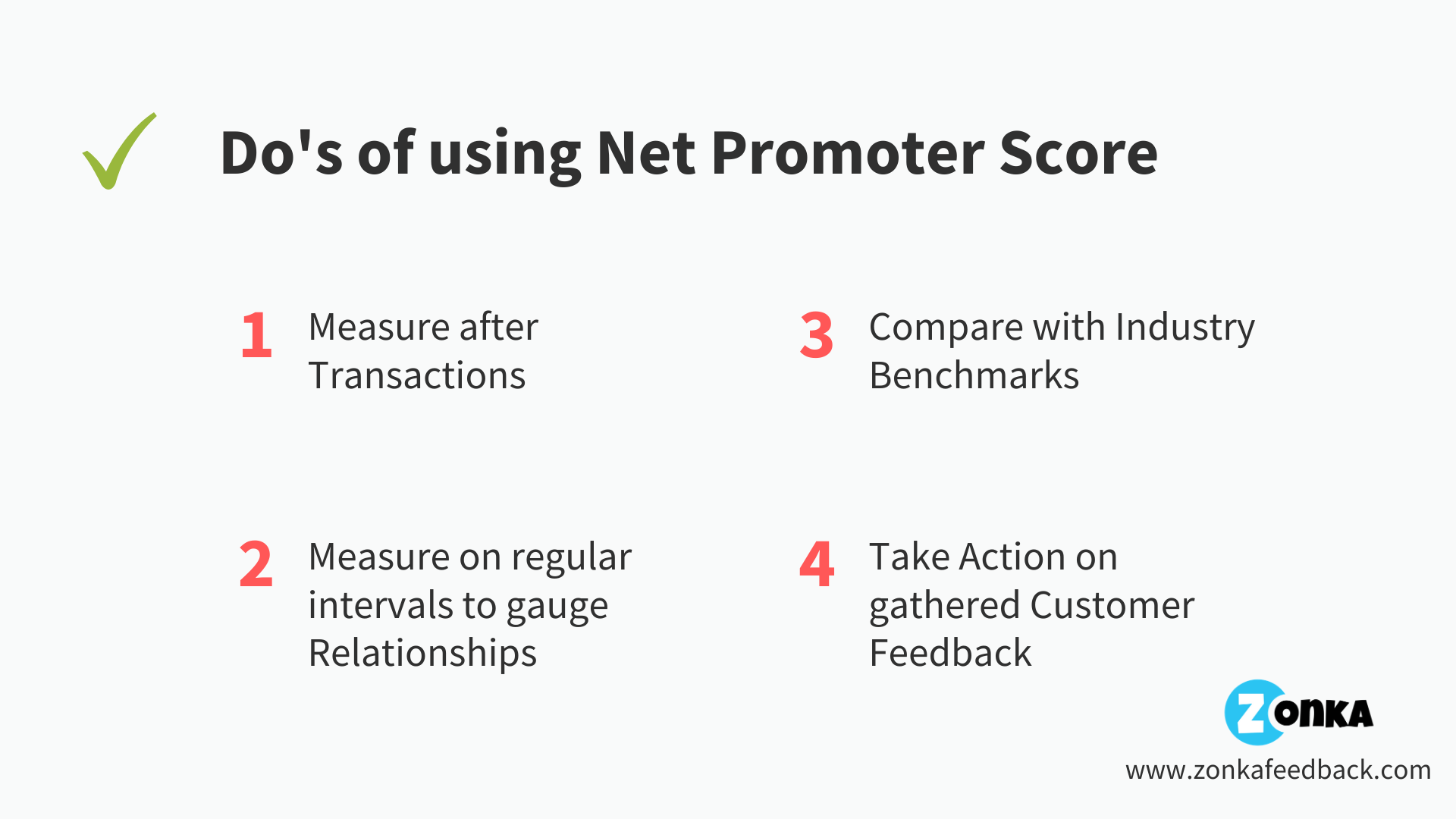 Do’s and Don’ts of using Net Promoter Score