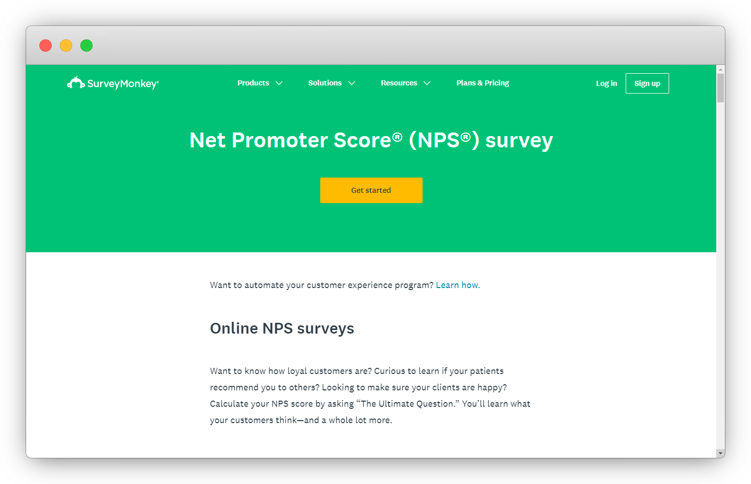 SurveyMonkey NPS Software
