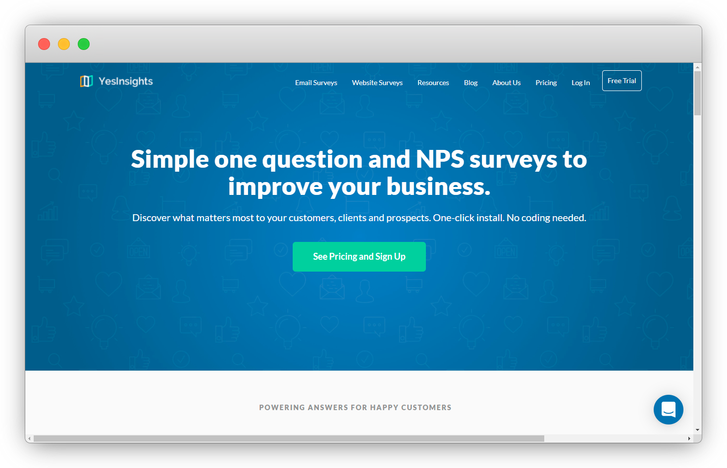 YesInsights NPS tool