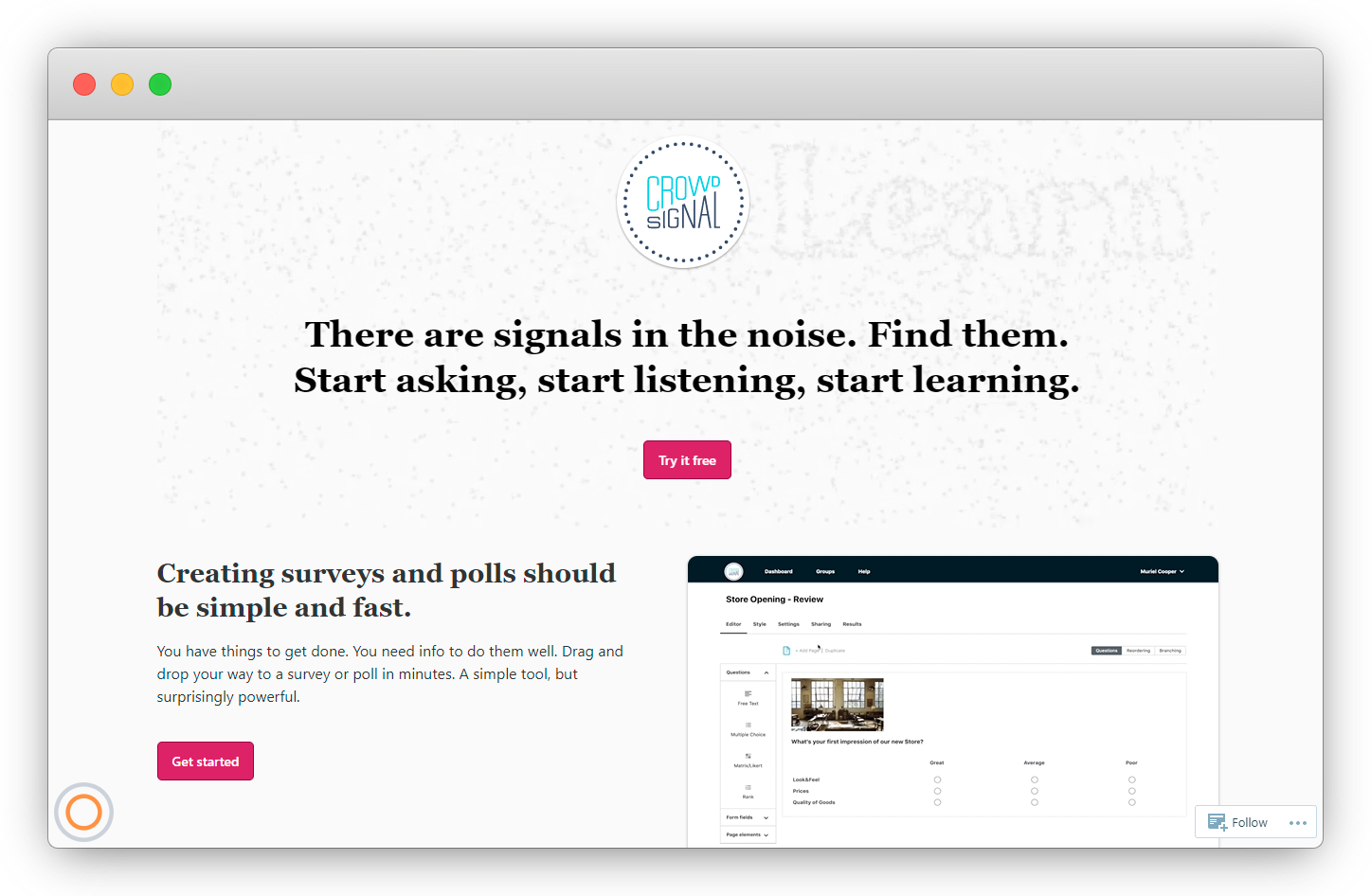 27. Crowdsignal