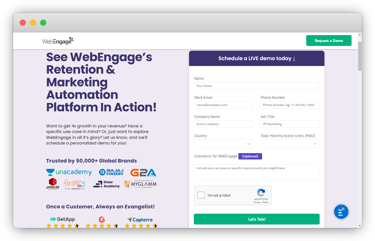 WebEngage NPS tool