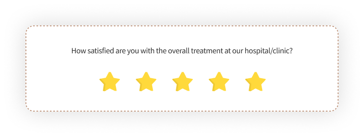 5-star surveys Patient feedback