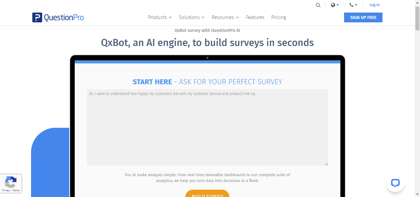 AI survey tool questionpro