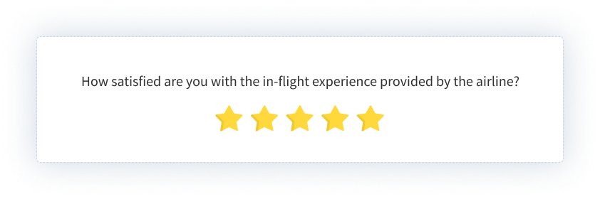 Airline Feedback Form Onboarding Question