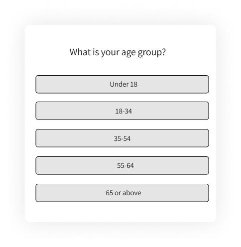 hotel survey demographic question