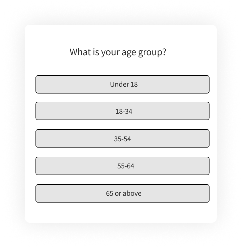 Airline passenger satisfaction survey demographic question