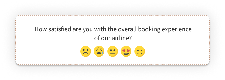 Airport passenger survey questions on Booking Process