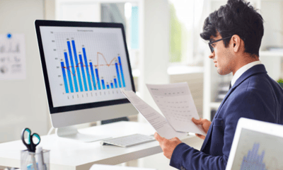 corporate professional analyzing survey results to make effective business decisions