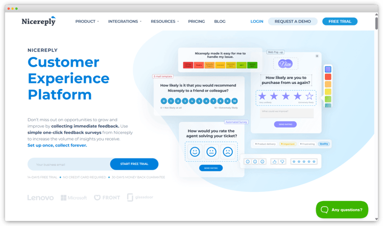 Best Customer Feedback Software - Nicereply