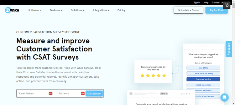 CSAT tool for Freshdesk-Zonka Feedback