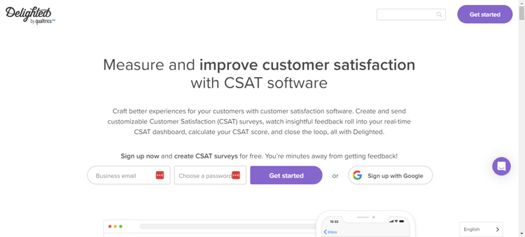 CSAT tool for HubSpot-delighted