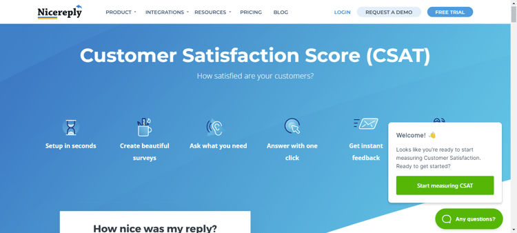 CSAT tool for Freshdesk-nicereply