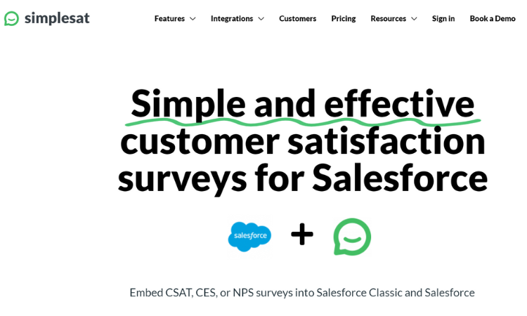CSAT tools for Salesforce-Simplesat