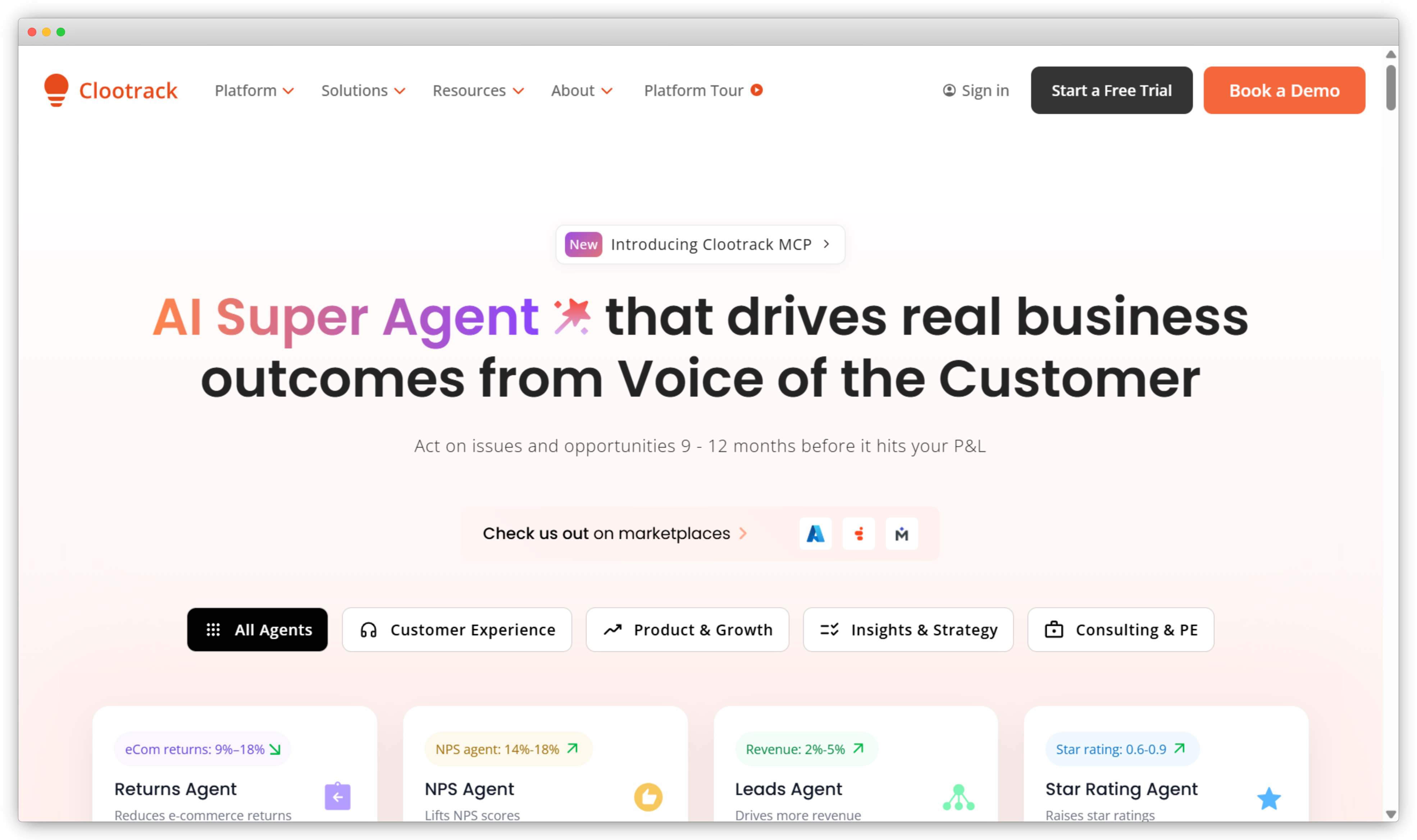 Clootrack - Best Customer Intelligence Platform for CX Leaders