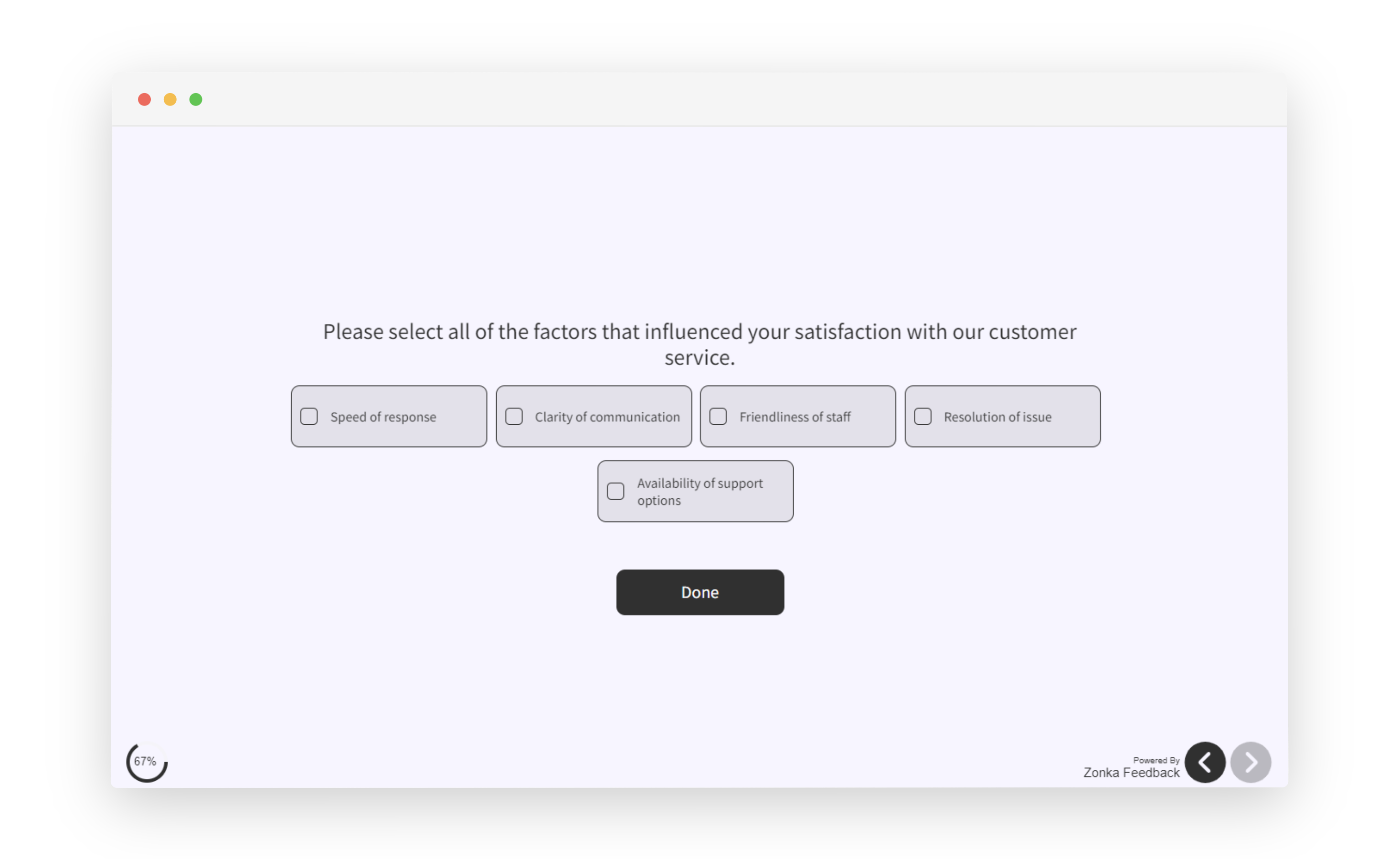 Closed-Ended Question Checkbox type