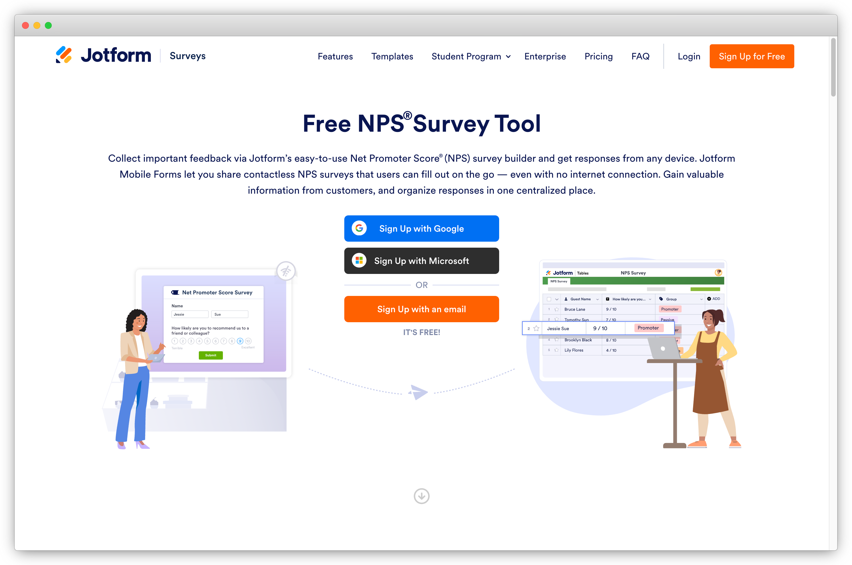 NPS Tools Jotform