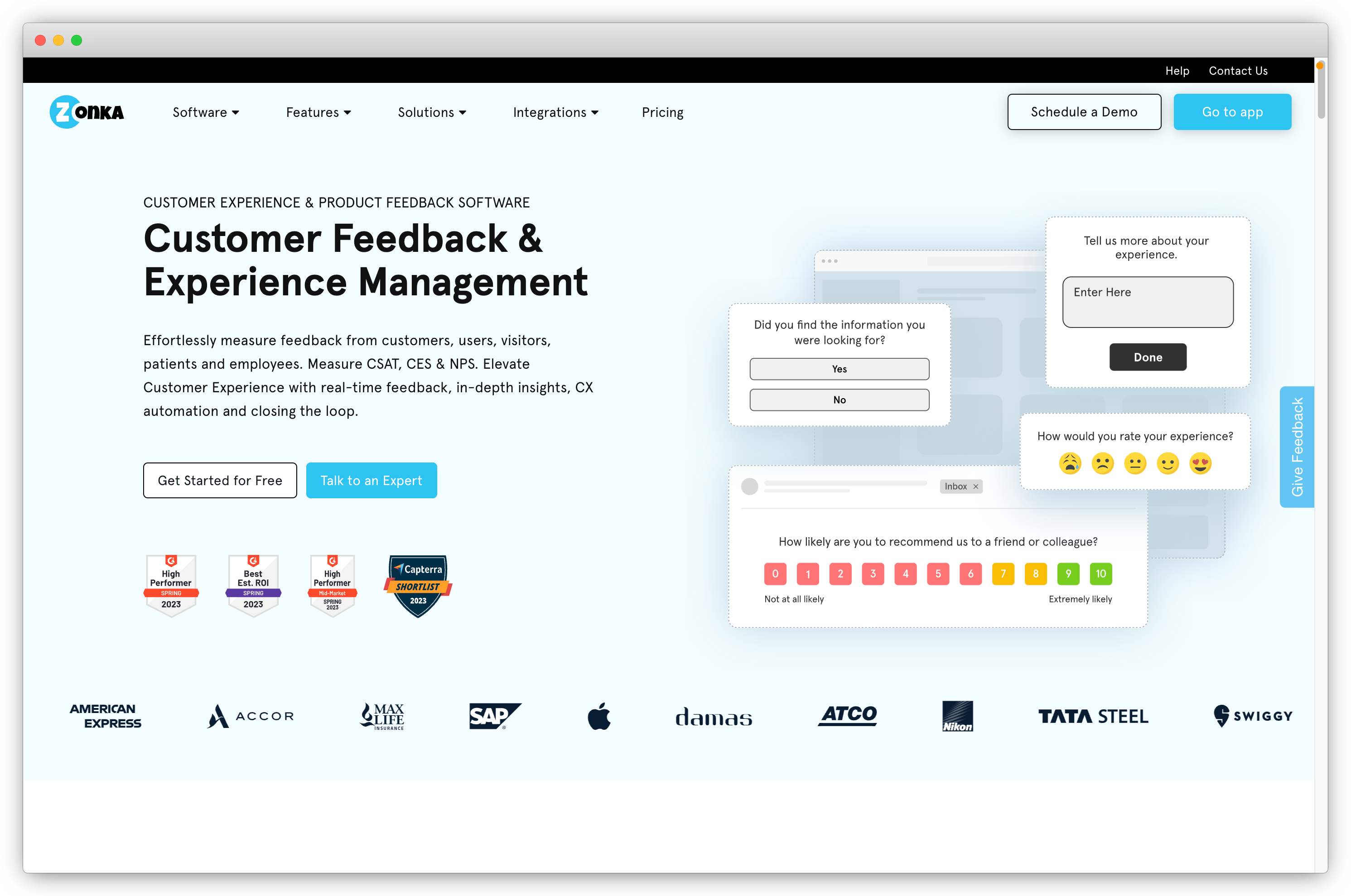 Free Customer Feedback Tools - Zonka Feedback