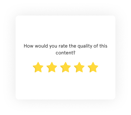 Content Feedback Popup Survey Questions