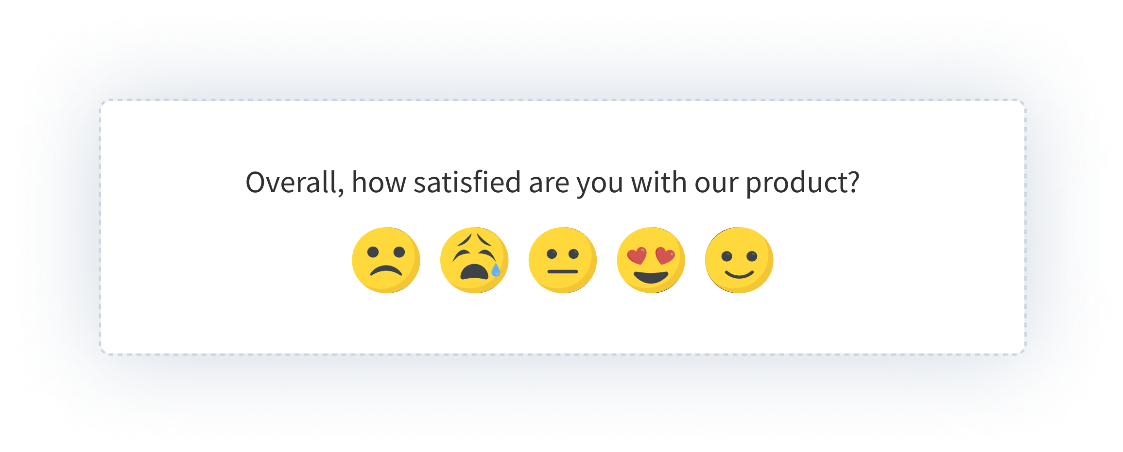 Customer Experience Survey Question on Product Feedback