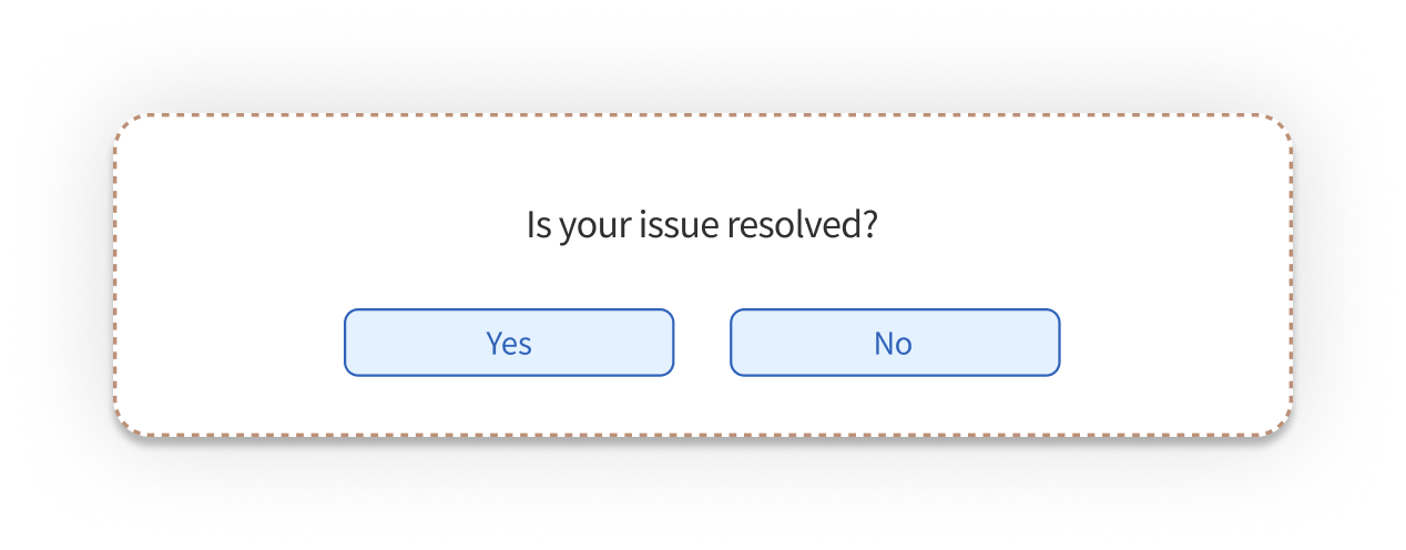 Customer Service Survey questions yes no issue resolution