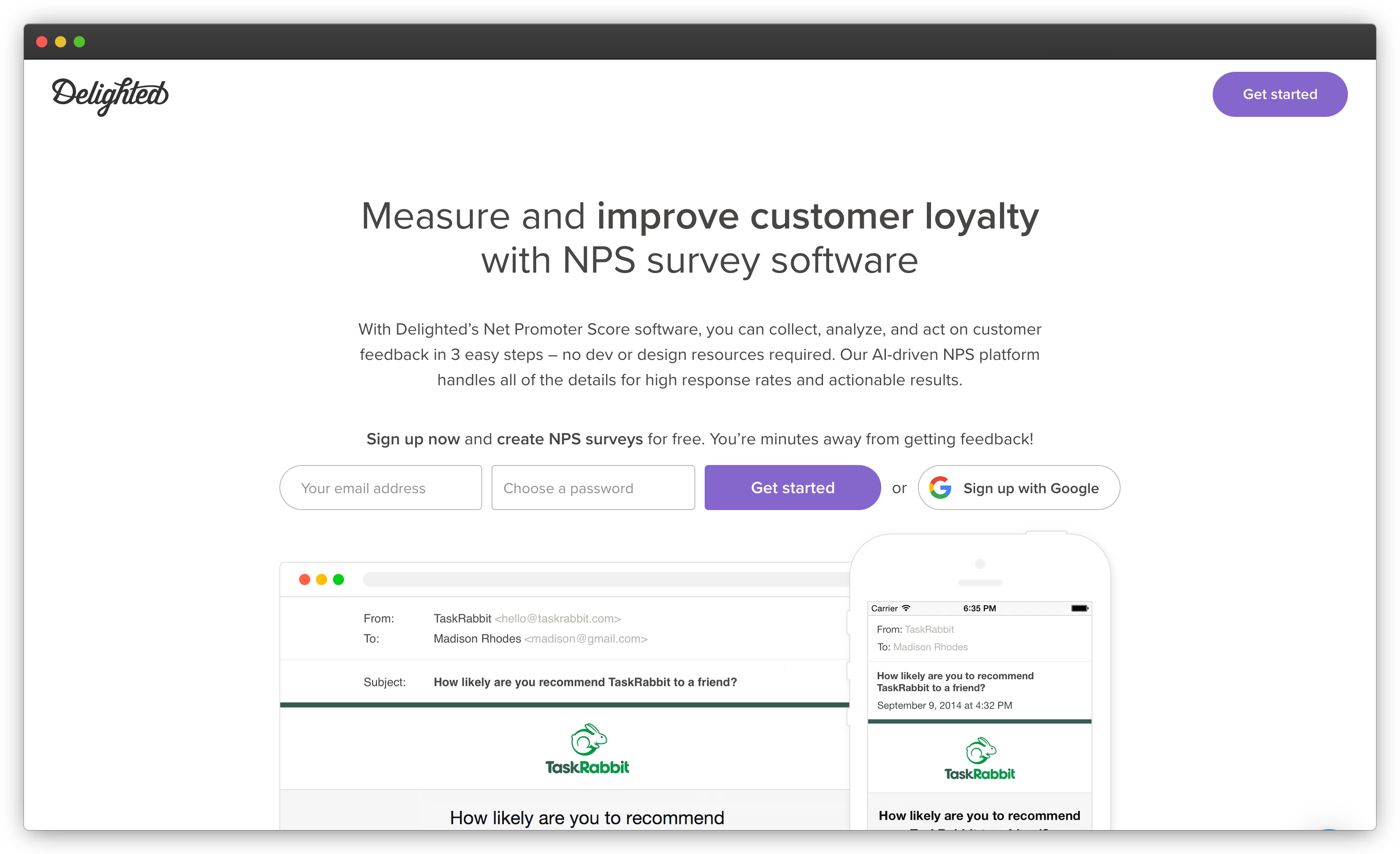 Delighted - NPS Software