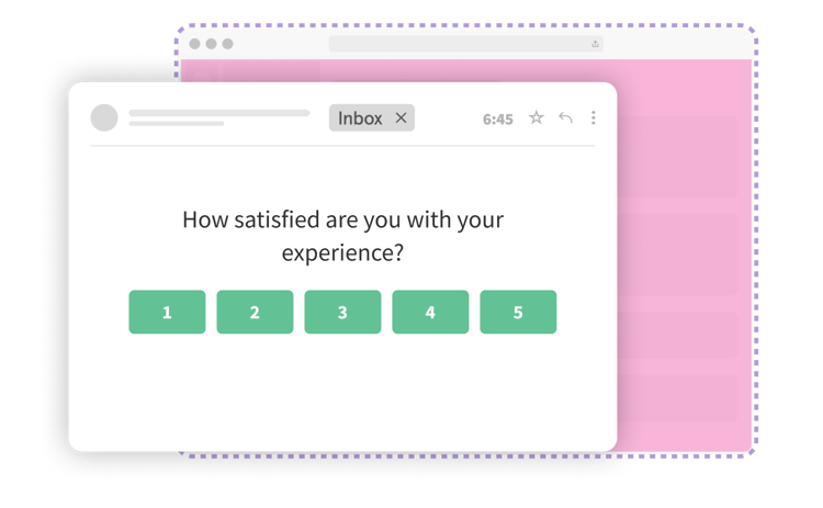 Email Survey CSAT Survey Points Rating Question