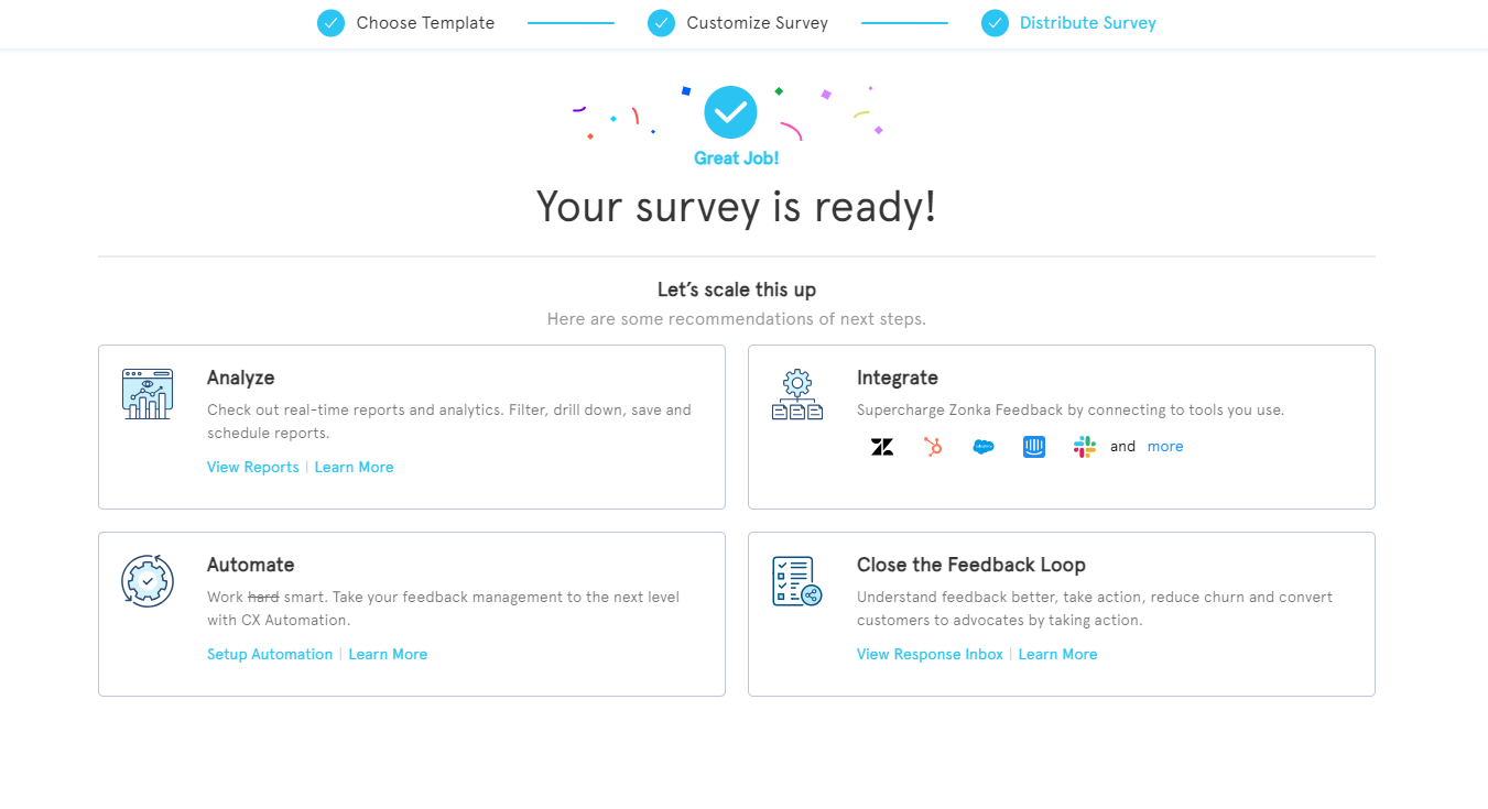 Embedded feedback Surveys Zonka Feedback Survey Completion 