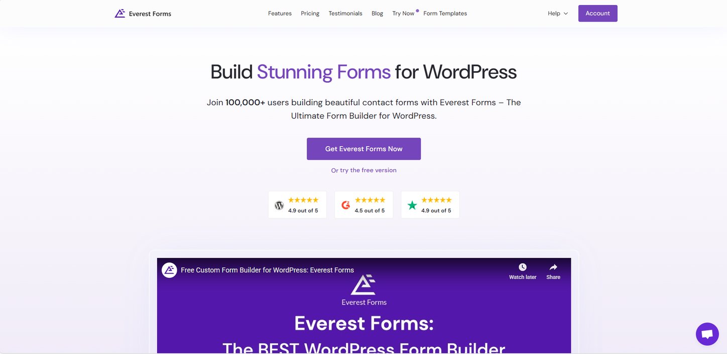 Everest Forms - WordPress Form Builder Plugin