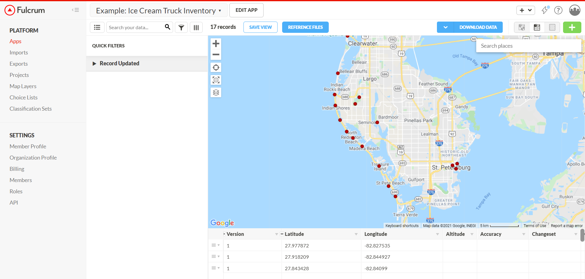 Mobile Data Collection App Fulcrum