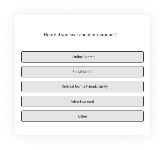 Field Surveys Lead Capture Survey Question