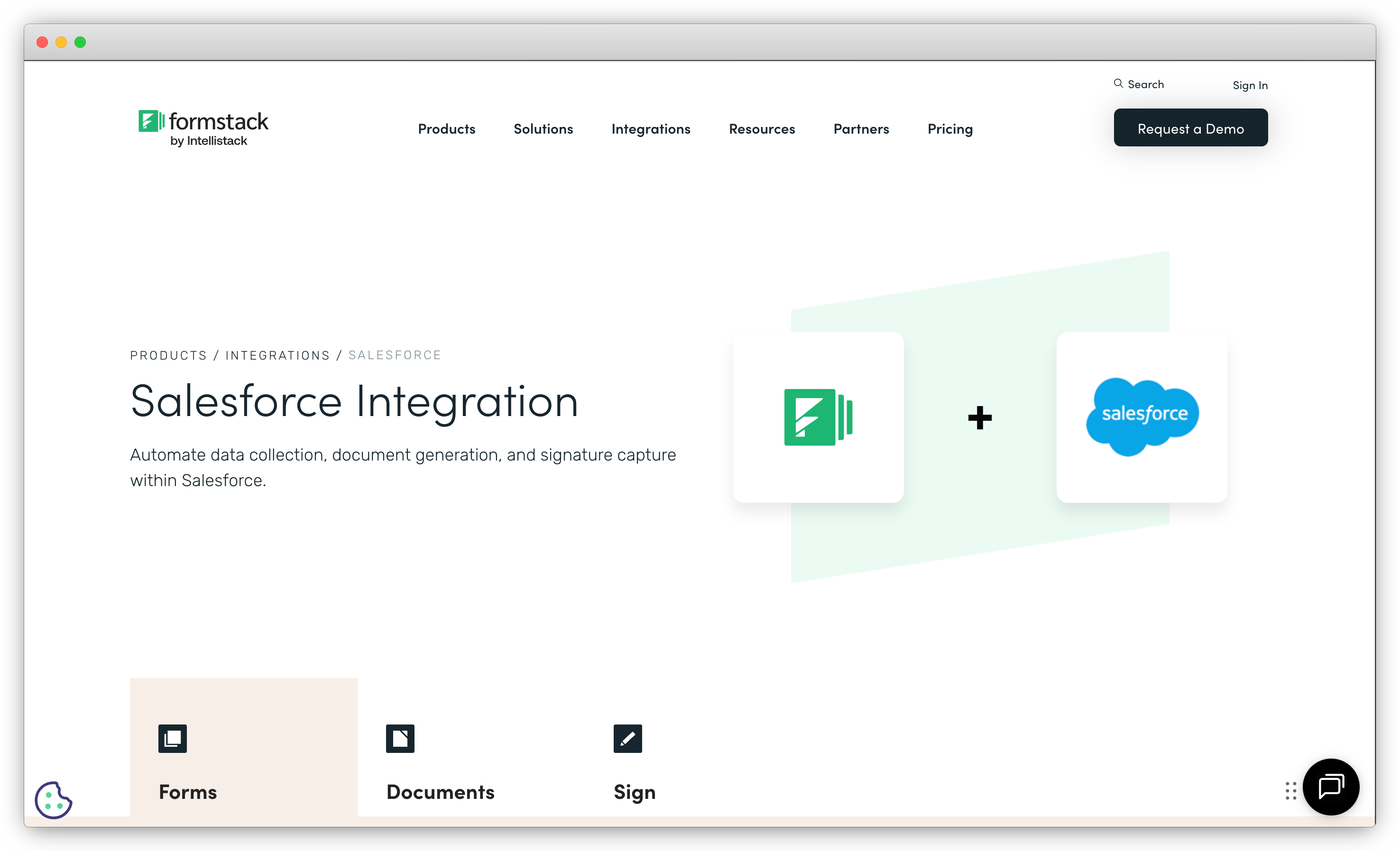 Formstack broswerframe img salesforce survey tool