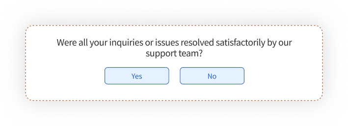 Frontline Customer Service Surveys Question on Issue Resolution