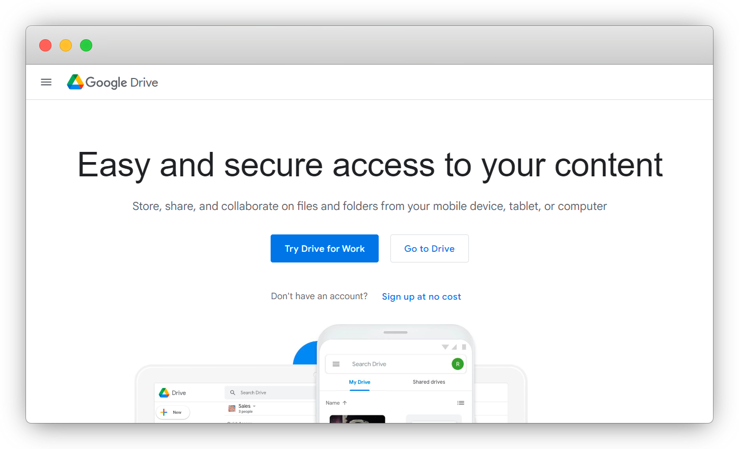 Google Drive, Collaboration and Product Management tool
