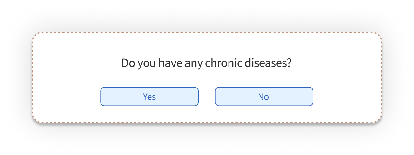 Health survey questions - chronic disease