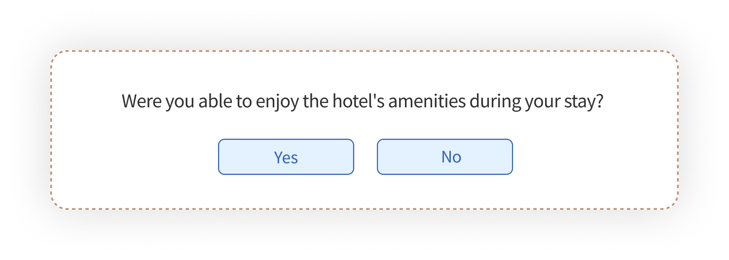 Hotel Survey Questions on Amenities