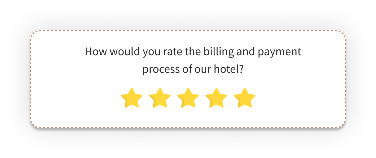 Hotel Survey Questions on Billing