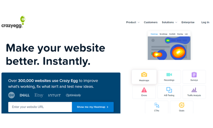 Hotjar Alternative- CrazyEgg