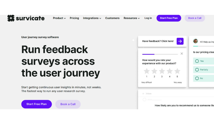 Hotjar Alternative- Survicate