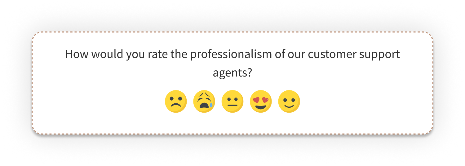 How to Create a Customer Satisfaction Survey - Smiley face Question