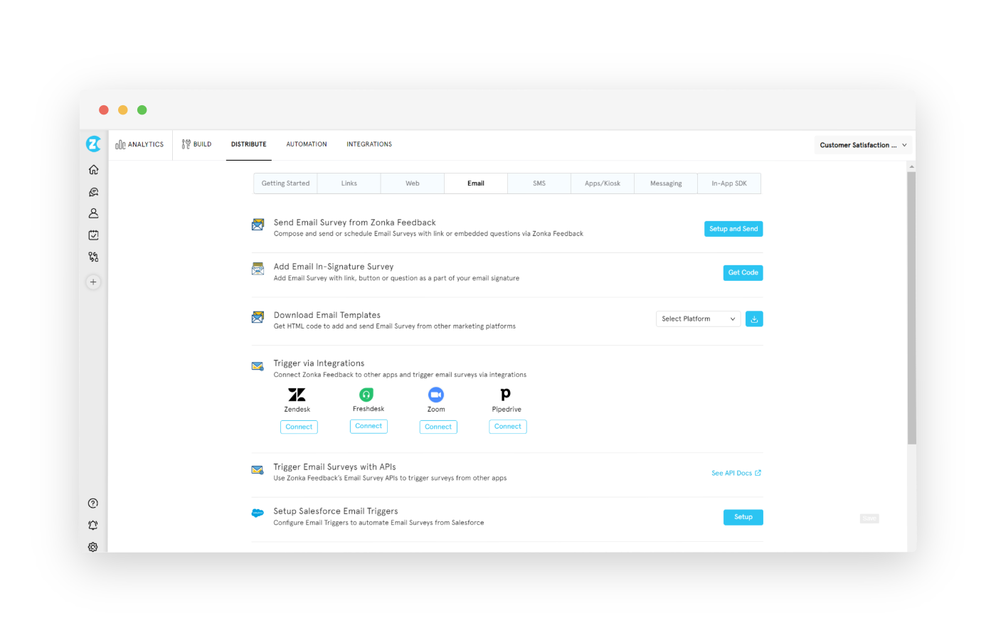 How to create email surveys - Zonka Feedback Survey Distribution