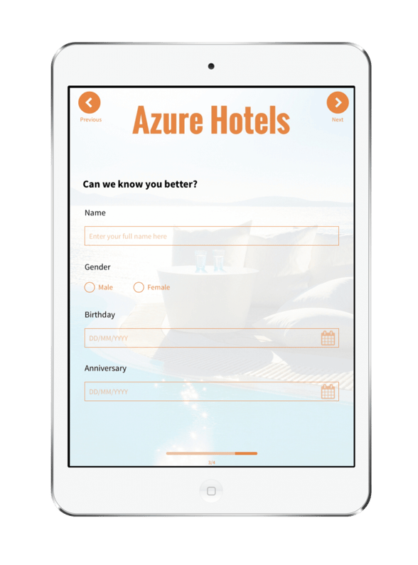 Customer Details Form - Hotel Feedback App
