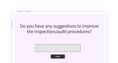 Inspection using offline survey tools