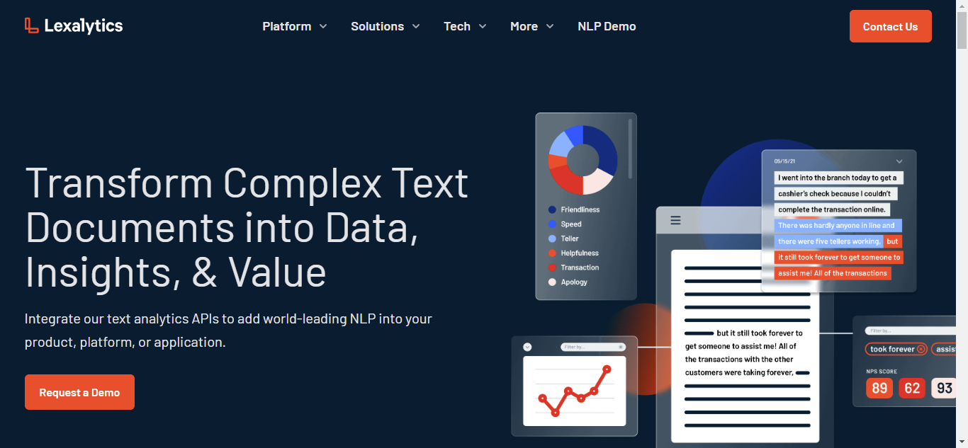 Lexalytics text analysis software